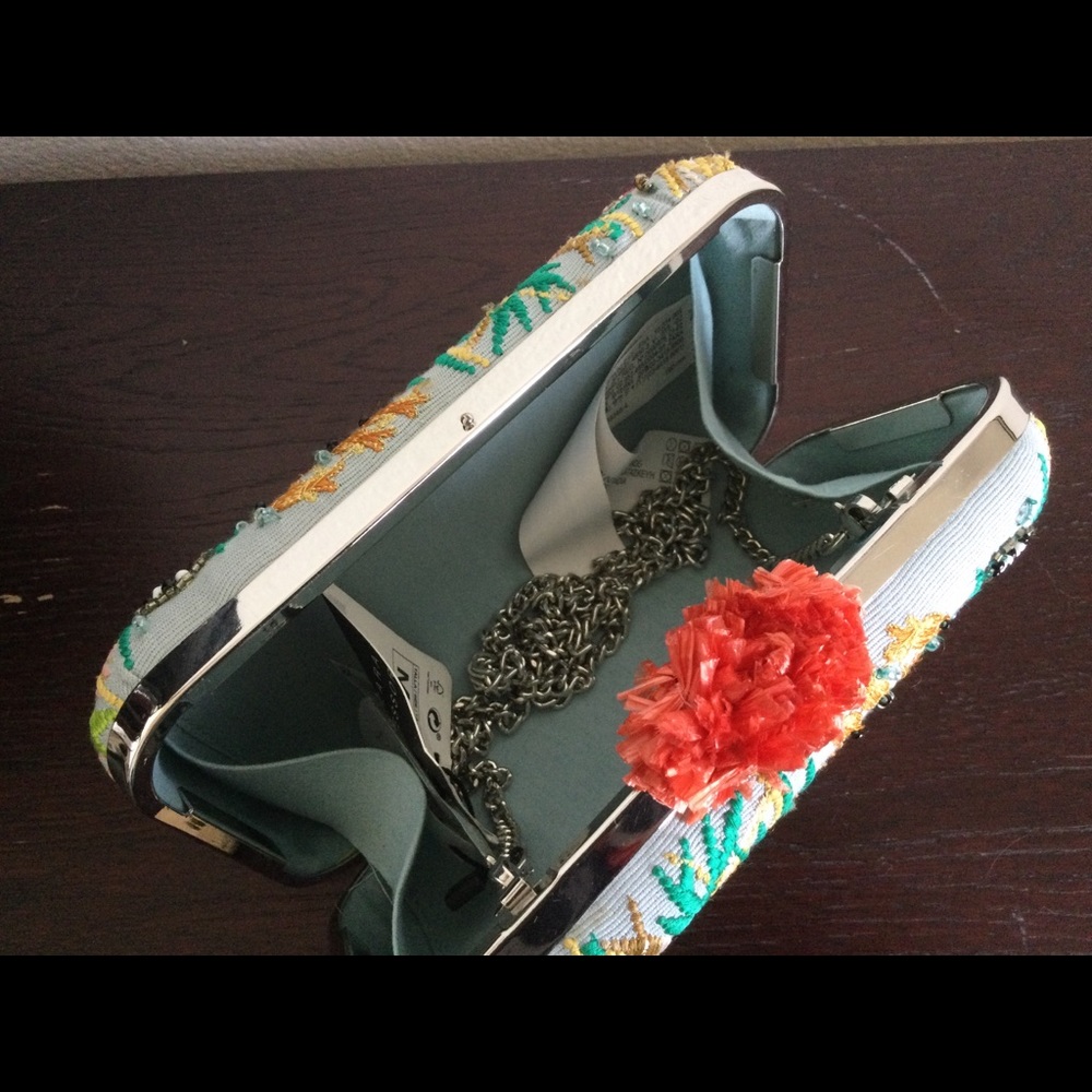 SOLD! NWT Zara Hand Made Embellished Clutch Box MINAUDIÈRE Bag - Picture 13 of 17